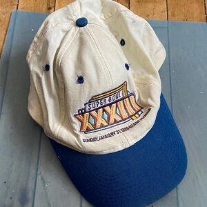 Super Bowl XXXIII Cream and Navy Hat